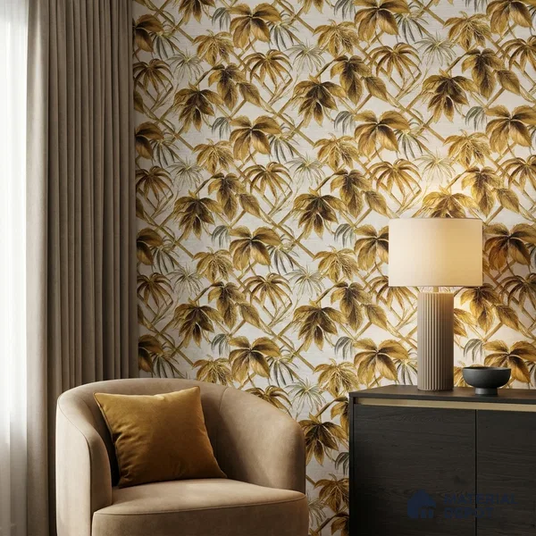 WP-1411 | 9.5 Meter x 21 Inches Tropical Look Wallpaper - 54 Sq. Ft. | Minimum 15% wastage during installation
