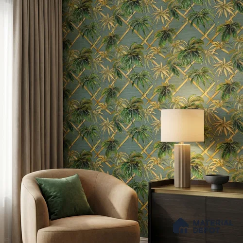 WP-1408 | 9.5 Meter x 21 Inches Tropical Look Wallpaper - 54 Sq. Ft. | Minimum 15% wastage during installation