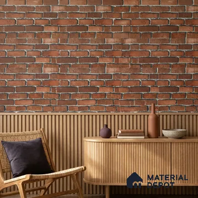 WP-1413 | 9.5 Meter x 21 Inches Brick Look Wallpaper - 54 Sq. Ft.  | Minimum 15% wastage during installation