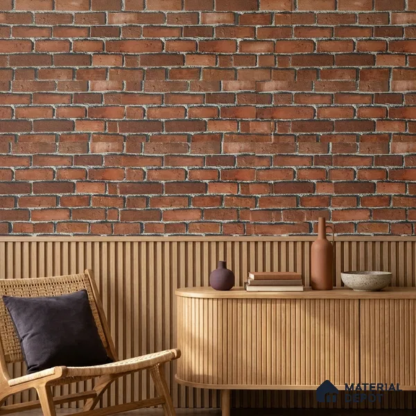 WP-1413 | 9.5 Meter x 21 Inches Brick Look Wallpaper - 54 Sq. Ft. | Minimum 15% wastage during installation