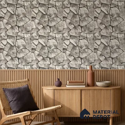 WP-1423 | 9.5 Meter x 21 Inches Stone Look Wallpaper - 54 Sq. Ft.  | Minimum 15% wastage during installation