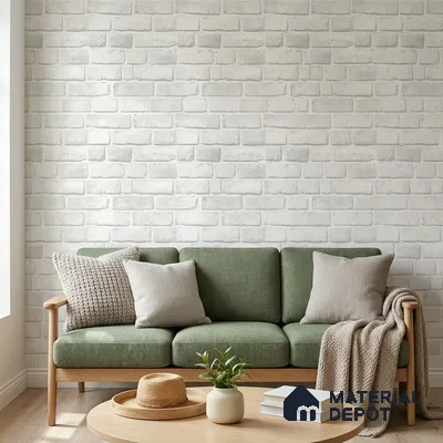 WP-1443 | 9.5 Meter x 21 Inches Brick Look Wallpaper - 54 Sq. Ft.  | Minimum 15% wastage during installation