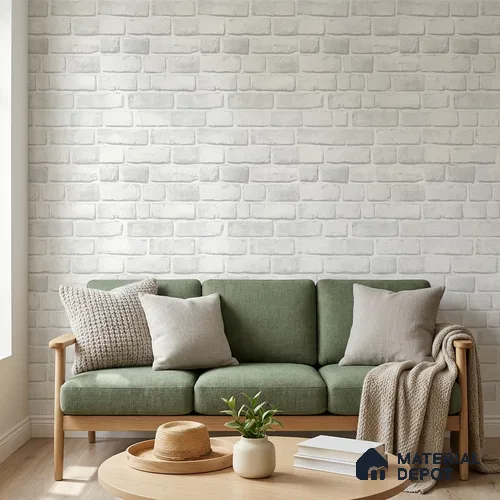 WP-1443 | 9.5 Meter x 21 Inches Brick Look Wallpaper - 54 Sq. Ft.  | Minimum 15% wastage during installation