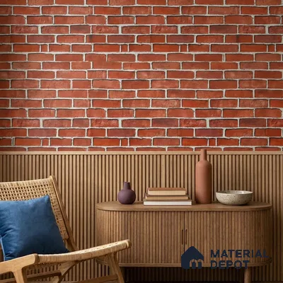 WP-1444 | 9.5 Meter x 21 Inches Brick Look Wallpaper - 54 Sq. Ft.  | Minimum 15% wastage during installation