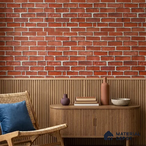 WP-1444 | 9.5 Meter x 21 Inches Brick Look Wallpaper - 54 Sq. Ft. | Minimum 15% wastage during installation