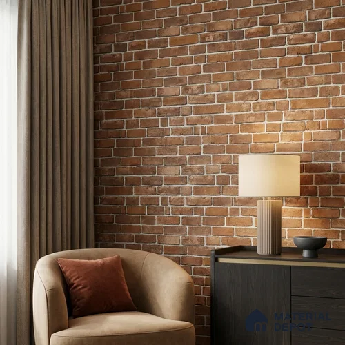 WP-1442 | 9.5 Meter x 21 Inches Brick Look Wallpaper - 54 Sq. Ft. | Minimum 15% wastage during installation