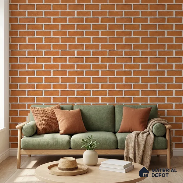 WP-1461 | 9.5 Meter x 21 Inches Brick Look Wallpaper - 54 Sq. Ft. | Minimum 15% wastage during installation