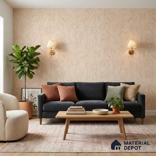 SO27042 | 10 Meter x 21 Inches Abstract Look Wallpaper - 57.41 Sq. Ft.