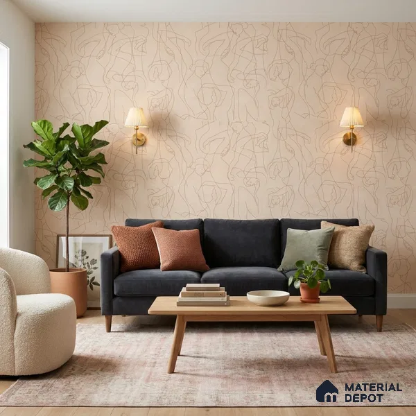 SO27042 | 10 Meter x 21 Inches Abstract Look Wallpaper - 57.41 Sq. Ft.