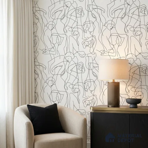 SO27045 | 10 Meter x 21 Inches Abstract Look Wallpaper - 57.41 Sq. Ft.