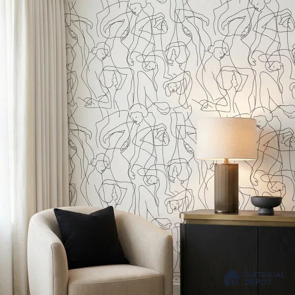 SO27045 | 10 Meter x 21 Inches Abstract Look Wallpaper - 57.41 Sq. Ft.