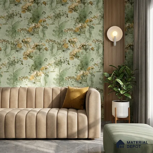 01-555-01 | 10 Meter x 21 Inches Florals Look Wallpaper - 57.41 Sq. Ft.