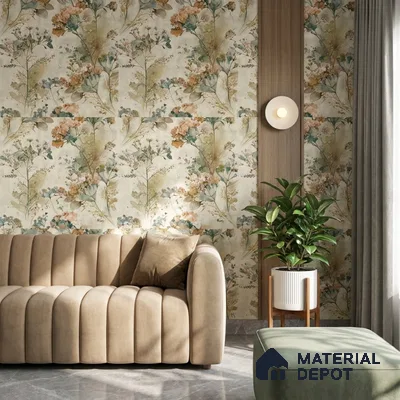 03-555-03 | 10 Meter x 21 Inches Florals Look Wallpaper - 57.41 Sq. Ft.