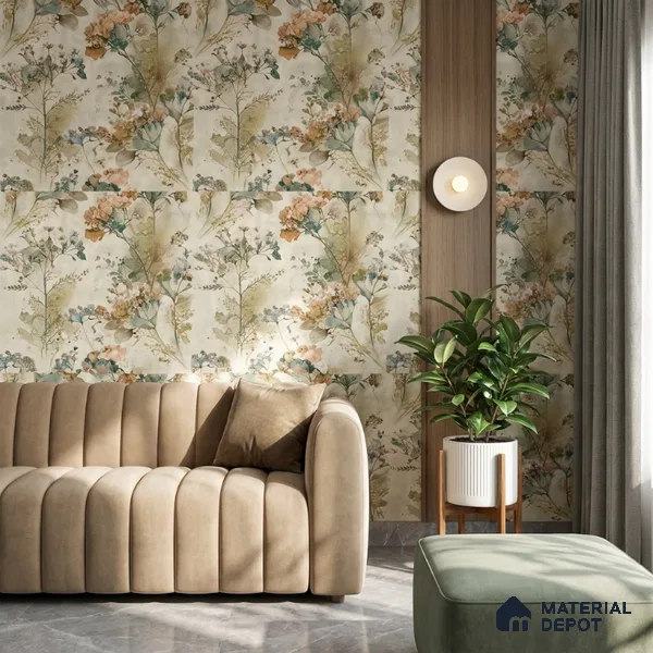 03-555-03 | 10 Meter x 21 Inches Florals Look Wallpaper - 57.41 Sq. Ft.