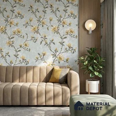 06-555-06 | 10 Meter x 21 Inches Florals Look Wallpaper - 57.41 Sq. Ft.