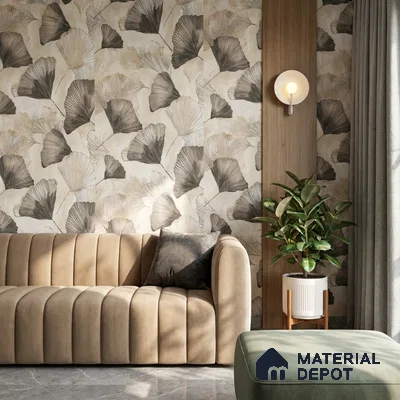 09-555-09 | 10 Meter x 21 Inches Florals Look Wallpaper - 57.41 Sq. Ft.