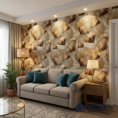 10-555-10 | 10 Meter x 21 Inches Florals Look Wallpaper - 57.41 Sq. Ft.