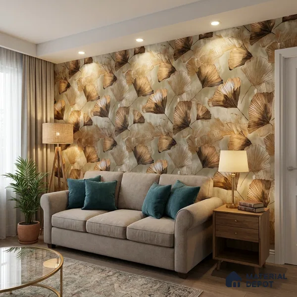 10-555-10 | 10 Meter x 21 Inches Florals Look Wallpaper - 57.41 Sq. Ft.
