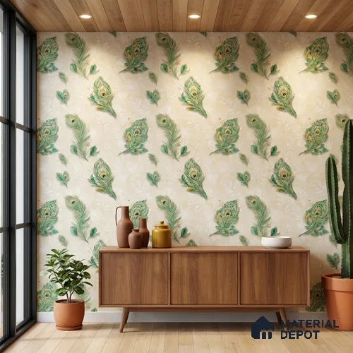 17-555-17 | 10 Meter x 21 Inches Patterned Look Wallpaper - 57.41 Sq. Ft.