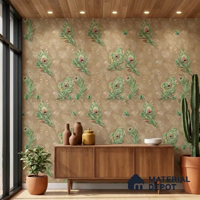 19-555-19 | 10 Meter x 21 Inches Patterned Look Wallpaper - 57.41 Sq. Ft.