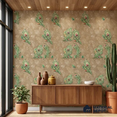 19-555-19 | 10 Meter x 21 Inches Patterned Look Wallpaper - 57.41 Sq. Ft.