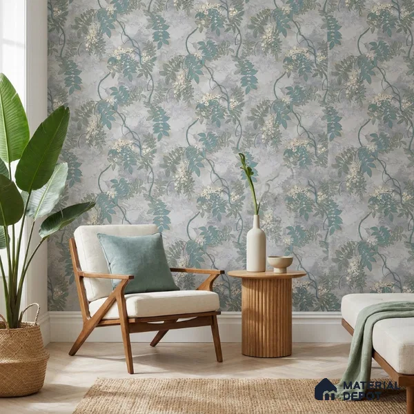 30-555-30 | 10 Meter x 21 Inches Florals Look Wallpaper - 57.41 Sq. Ft.