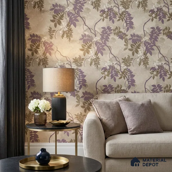 33-555-33 | 10 Meter x 21 Inches Florals Look Wallpaper - 57.41 Sq. Ft.