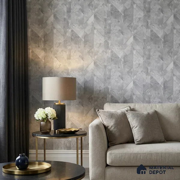 36-555-36 | 10 Meter x 21 Inches Patterned Look Wallpaper - 57.41 Sq. Ft.