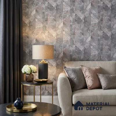 37-555-37 | 10 Meter x 21 Inches Patterned Look Wallpaper - 57.41 Sq. Ft.