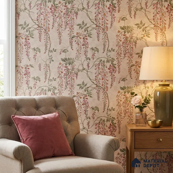 44-555-44 | 10 Meter x 21 Inches Tropical Look Wallpaper - 57.41 Sq. Ft.
