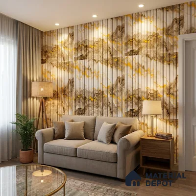 54-555-54 | 10 Meter x 21 Inches Stripes Look Wallpaper - 57.41 Sq. Ft.