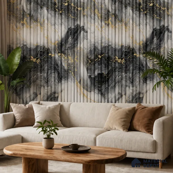 56-555-56 | 10 Meter x 21 Inches Stripes Look Wallpaper - 57.41 Sq. Ft.