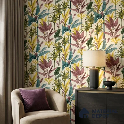 8008 | 10 Meter x 21 Inches Florals Look Wallpaper - 57.41 Sq. Ft.