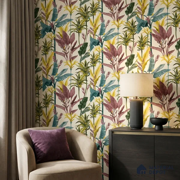 8008 | 10 Meter x 21 Inches Florals Look Wallpaper - 57.41 Sq. Ft.
