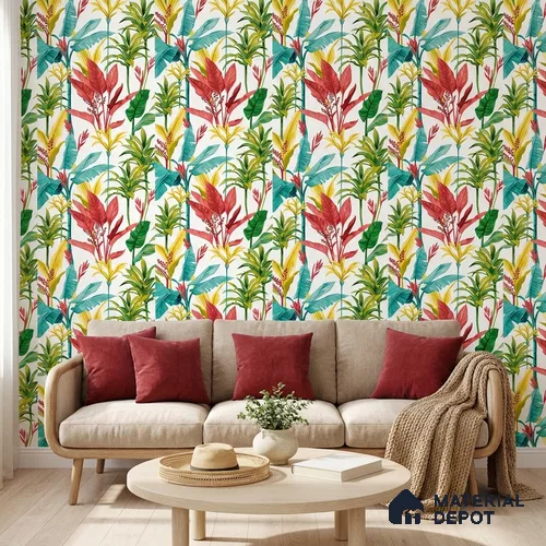 8009 | 10 Meter x 21 Inches Florals Look Wallpaper - 57.41 Sq. Ft.
