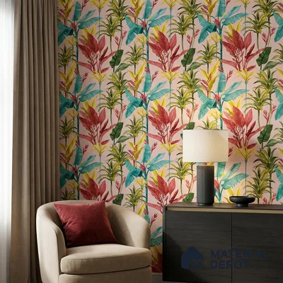 8010 | 10 Meter x 21 Inches Florals Look Wallpaper - 57.41 Sq. Ft.