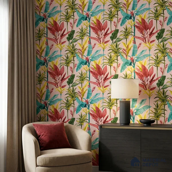 8010 | 10 Meter x 21 Inches Florals Look Wallpaper - 57.41 Sq. Ft.
