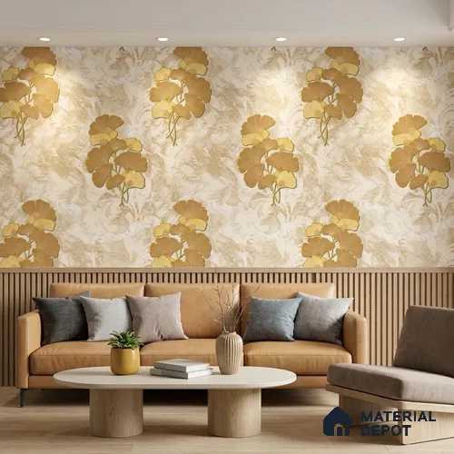 8022 | 10 Meter x 21 Inches Florals Look Wallpaper - 57.41 Sq. Ft.