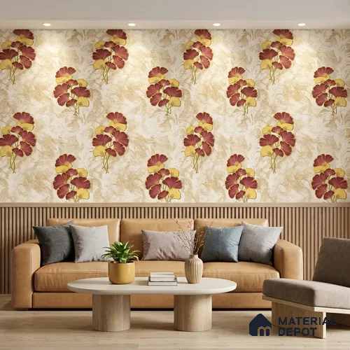 8023 | 10 Meter x 21 Inches Florals Look Wallpaper - 57.41 Sq. Ft.