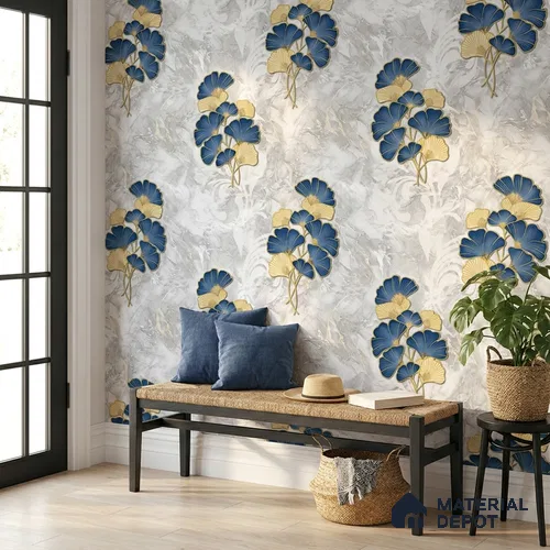 8024 | 10 Meter x 21 Inches Florals Look Wallpaper - 57.41 Sq. Ft.