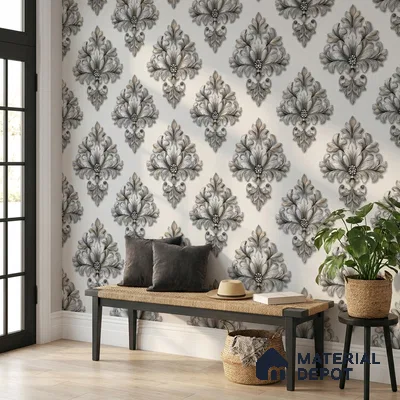 8030 | 10 Meter x 21 Inches Florals Look Wallpaper - 57.41 Sq. Ft.