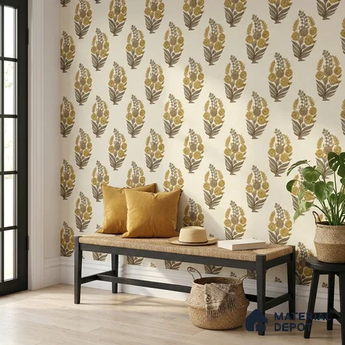 8032 | 10 Meter x 21 Inches Patterned Look Wallpaper - 57.41 Sq. Ft.