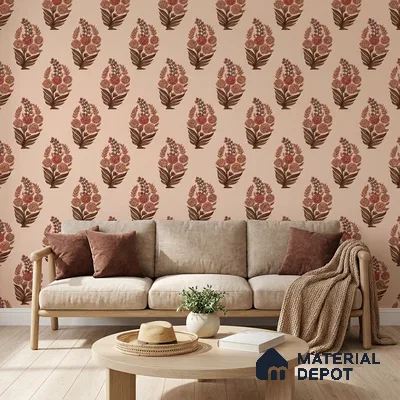 8034 | 10 Meter x 21 Inches Patterned Look Wallpaper - 57.41 Sq. Ft.