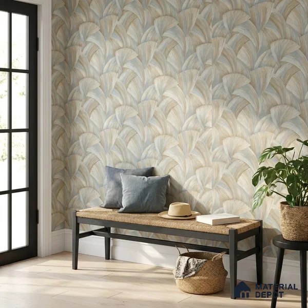 8043 | 10 Meter x 21 Inches Patterned Look Wallpaper - 57.41 Sq. Ft.