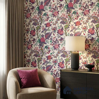 8046 | 10 Meter x 21 Inches Florals Look Wallpaper - 57.41 Sq. Ft.