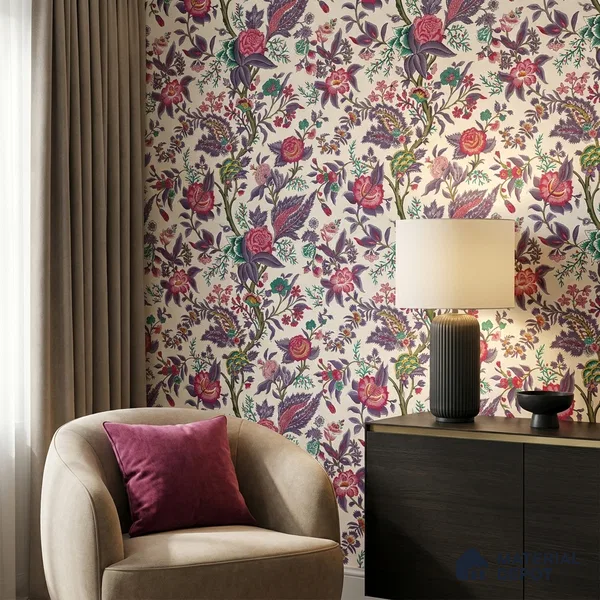8046 | 10 Meter x 21 Inches Florals Look Wallpaper - 57.41 Sq. Ft.