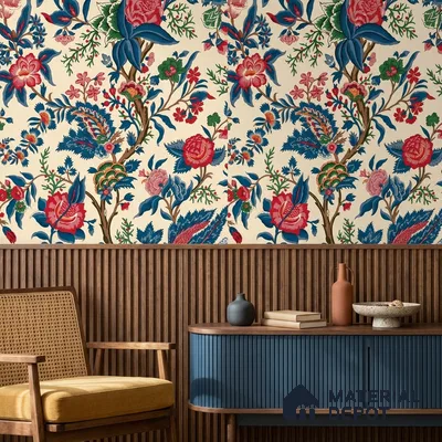 8048 | 10 Meter x 21 Inches Florals Look Wallpaper - 57.41 Sq. Ft.