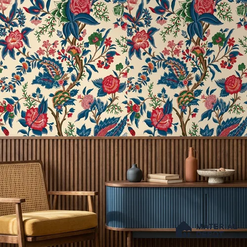 8048 | 10 Meter x 21 Inches Florals Look Wallpaper - 57.41 Sq. Ft.