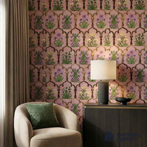 8050 | 10 Meter x 21 Inches Florals Look Wallpaper - 57.41 Sq. Ft.