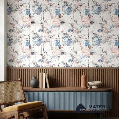 8054 | 10 Meter x 21 Inches Florals Look Wallpaper - 57.41 Sq. Ft.